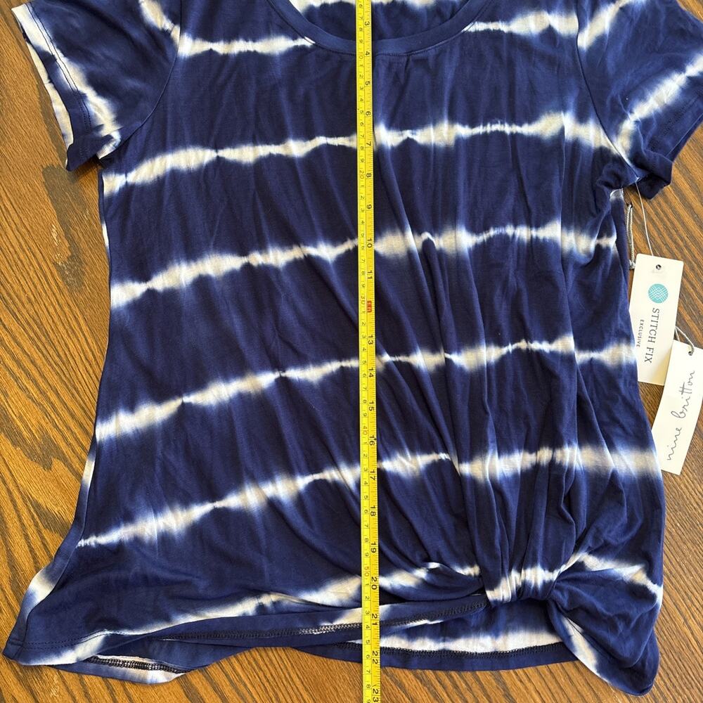 nine britton blue stripe twist knot medium - Picture 5 of 6